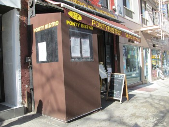 Ponty Bistro Restaurant Outside